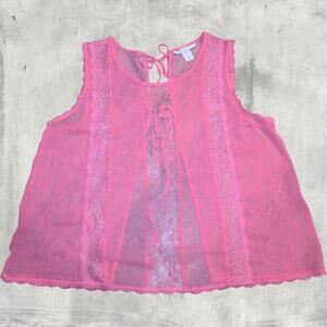 Pink lace victorias secret babydoll